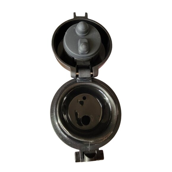 Victoria's Secret PINK Good Vibes black Rainbow Thermos Water Bottle with Flip L - Picture 6 of 7